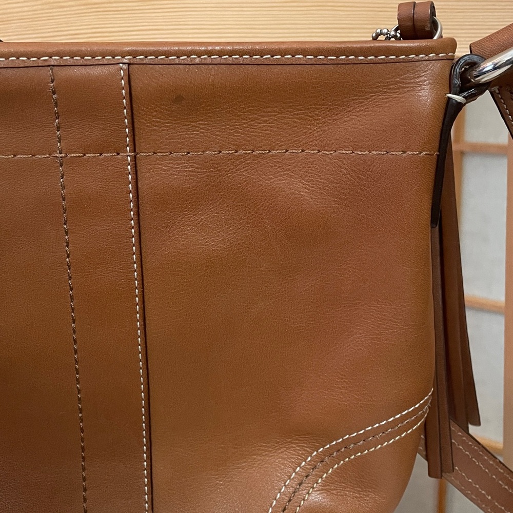 Coach Small SoHo Crossbody Bag in Tan - Picture 15 of 17